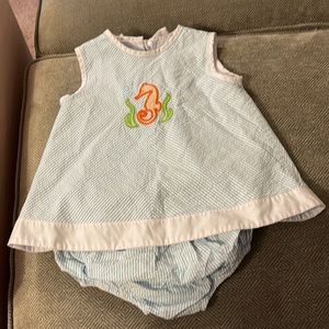 Little English seahorse bloomer set